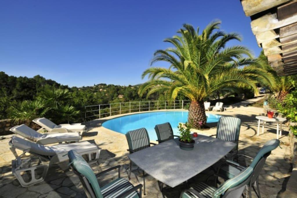 Eden Roc Villa Near Cannes, Swimmingpool Sauna & Quiet Roquefort-les-Pins Extérieur photo